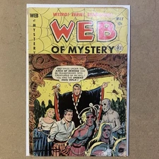 Web Of Mystery 9 Golden Age May Bondage Zombies Pre-Code Horror Ace Comics