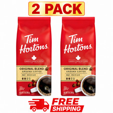 Tim Hortons Ground Coffee 12 oz – 2 Pack, 3 Flavor Options