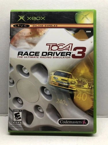 ToCA Race Driver 3 (Microsoft Xbox, 2006) Complete w/ Manual - Tested Working