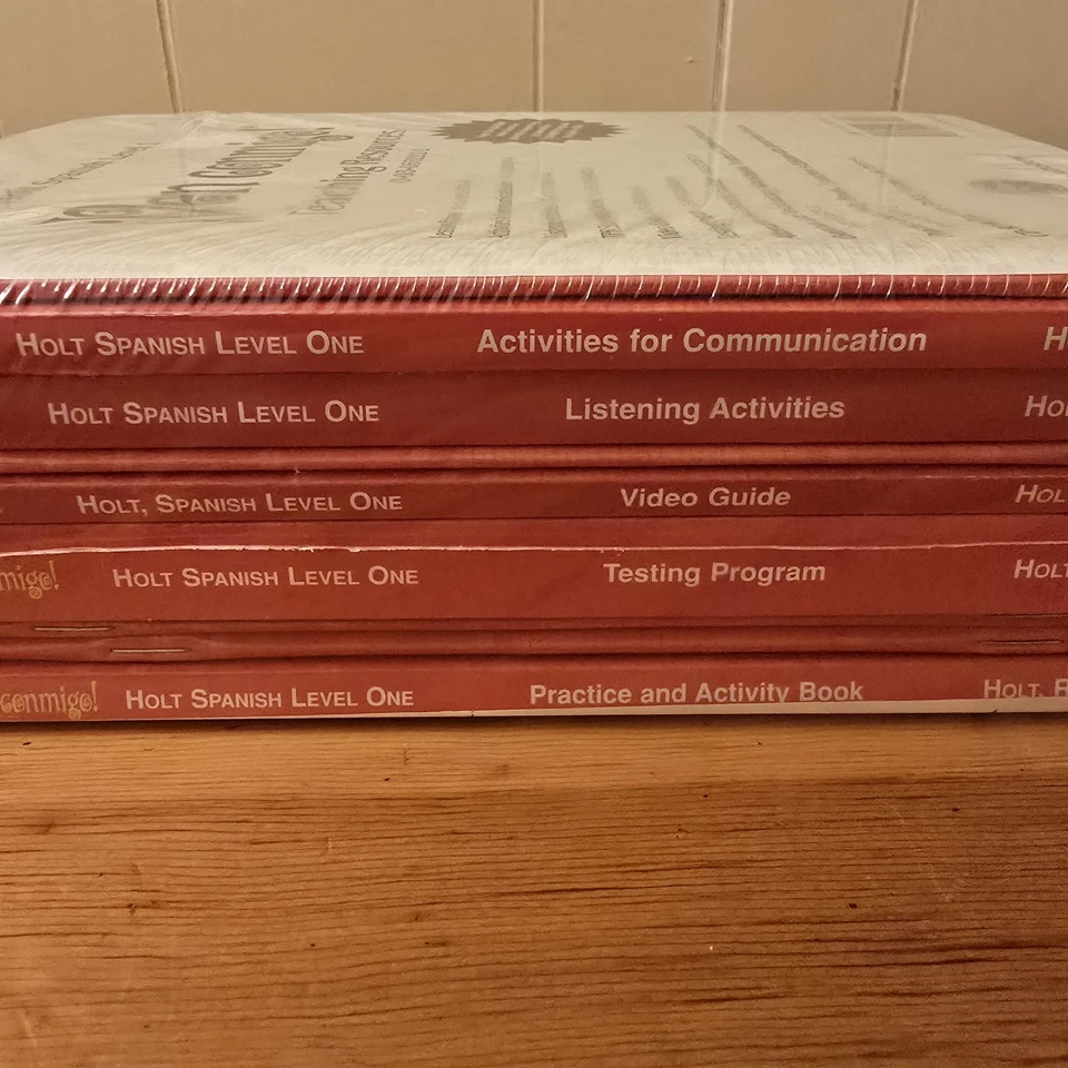 Holt Spanish Level One "Ven Conmigo" Teaching Resources 9 Book Set NEW UNOPENED - Image 4 of 4
