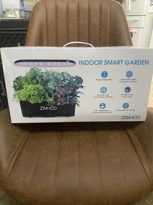 ZMHCO TY001 8-Site Indoor Smart Garden, Full Spectrum LED, Black, Adjustable
