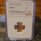 United States Mint American Eagle 2026 Gold 1/10 oz NGC MS 69 Coin
