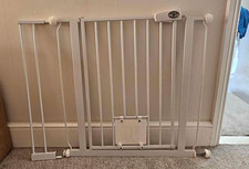Betta Care Easy Fit Pressure Mounted Lockable Doorway Gate White 75-83cm