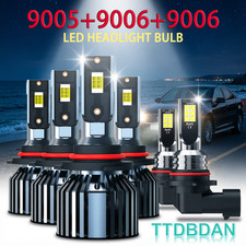 Led Headlights Fog Lights Bulbs Kit For 2003-2006 Chevrolet Silverado 2500 Hd