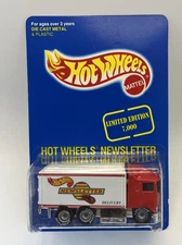 Hot Wheels Newsletter '95 Limited Edition Hiway Hauler Red & White w Real Riders
