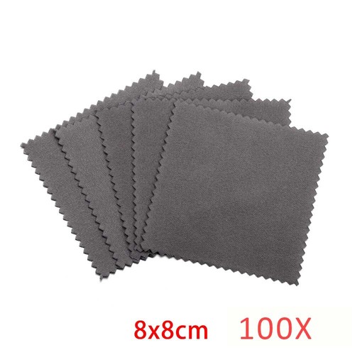 100/200PCS Anti-Tarnish Silver Polishing Cleaning Cloth Cleaner Platinum Jewelry - Picture 31 of 34