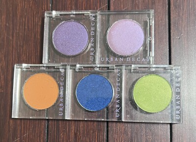 Urban Decay 24/7 Eyeshadow Lot Set List Free Bird Wild One Charged Freak .06 Oz