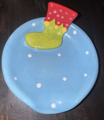 Coton Colors Happy Everything Stocking Spoon Rest. Christmas