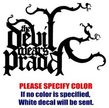 The Devil Wears Prada Graphic Die Cut decal sticker Car Truck Boat Window 12"