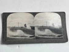 Stereoview Photo Devil's Ink Pot Eruption Yellowstone Ntl Park WY 