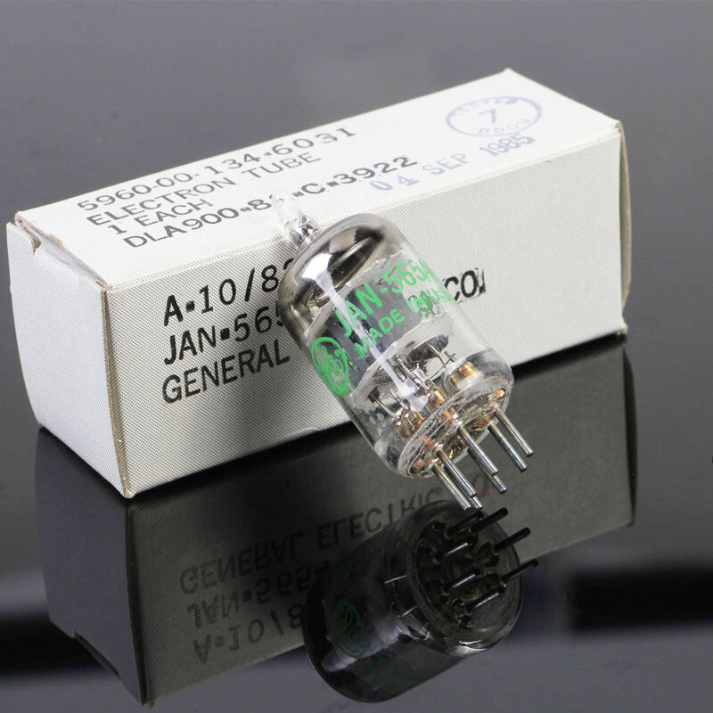 GE 5654W Lot De 2 Tubes Aspirateur Électroniques JAN-5654W - Remplacement Haut De Gamme Pour 6J1 Et EF95