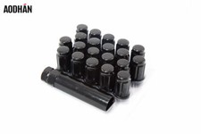 20pcs Aodhan Spl35 12x1.25 Black Close Lug Nuts Fits Motegi Stance Tsw Str Rims
