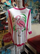 VTG 80s 90s Flamingo Daytona Beach Florida Oversized Sweatshirt Dolman Sleeves