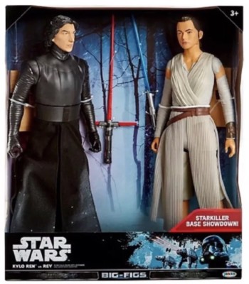 Star Wars Kylo Ren vs. Rey Action Figure 18'' - 2 pk, Excellent NIB