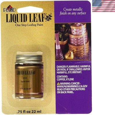 Long-Lasting Classic Gold Liquid Leaf Restoring Paint - Perfect for DIY Projects