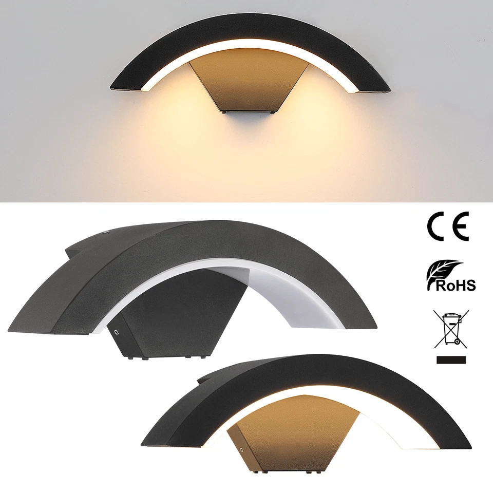 LED Außenleuchte mit oder ohne Bewegungsmelder Wandleuchte Außenlampe Leucht - Bild 2 von 4