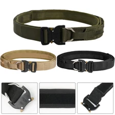 Tactical Belt 1.57 in Heavy Rigger Duty Nylon Belt MOLLE Quick Release Hunting