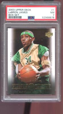 2003-04 Upper Deck Box Set #1 Lebron James ROOKIE RC PSA 7 Graded