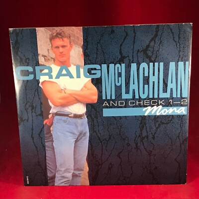 CRAIG MCLACHLAN & CHECK 1-2 Mona 1990 UK 12'' Vinyl single EXCELLENT CONDITION