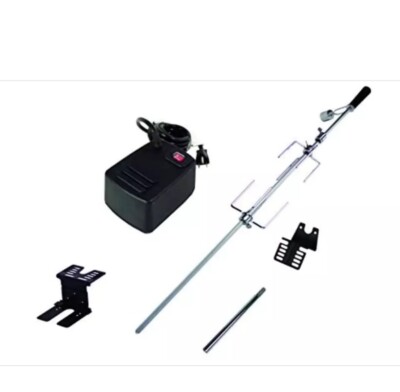 Dyna-Glo Universal Heavy-Duty Grill Rotisserie Kit - Fits Most 32" Gas/Charcoal Grills, Up To 55 Lbs