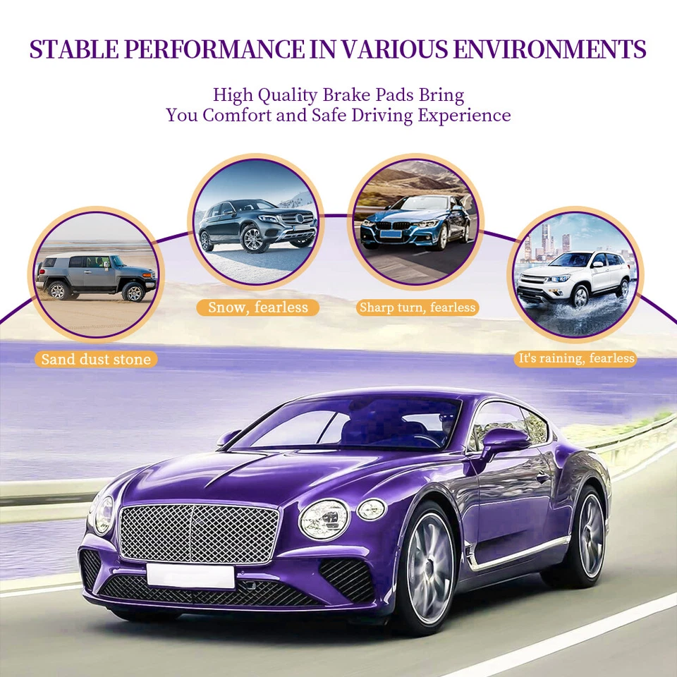 Комплект передних и задних керамических тормозных колодок для Nissan X-Trail Quest 2004–2017 годов выпуска - Изображение 4 из 4