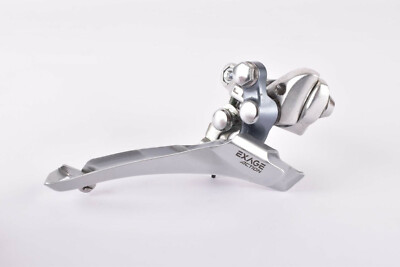 NOS Shimano Exage Action #FD-A351 braze-on front derailleur w. #SM-AD10 adapter