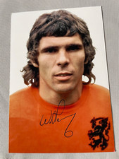 Willem Van Hanegem Netherlands runner-up 1974 signed photo 10x15 autograph