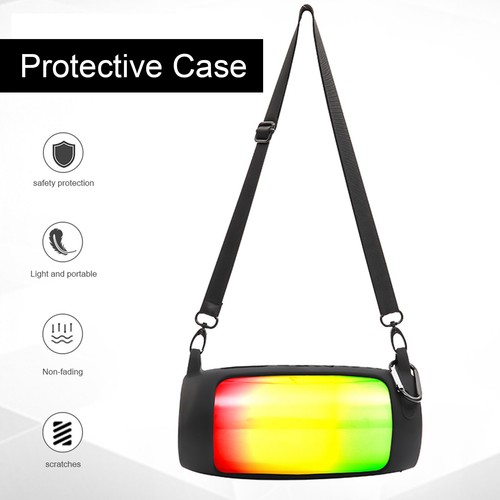 Black Speaker Cover Compatible With JBL Pulse 4 Protective Case Portable Tra GS0 - Picture 4 of 12
