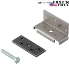 Bed Rail Bracket No-Mortise Bed Rail Fitting for Wood Bed 4 Pcs- Iron 