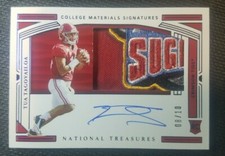 2020 National Treasures Collegiate Tua Tagovailoa Rookie Patch Auto RPA 8/10