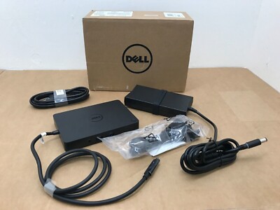 Dell WD15 K17A Docking Station 4K Monitor USB-C HDMI Audio 5FDDV 0CPR3 P6YMM