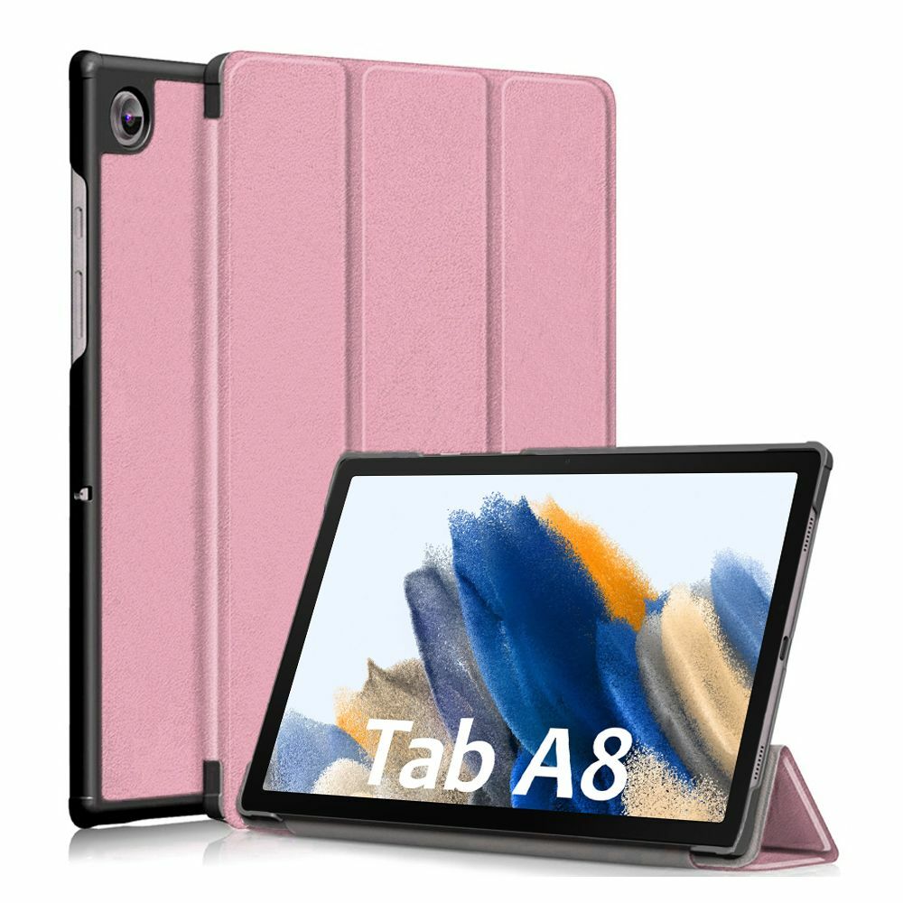 Coque veille Galaxy Tab A8 10.5 SM-X200 support réglable bleu nuit antichoc