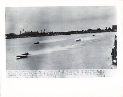 Harmsworth Cup Motorboat Race 1949 ACME Press Photo Detroit MI 7x9  *P130b