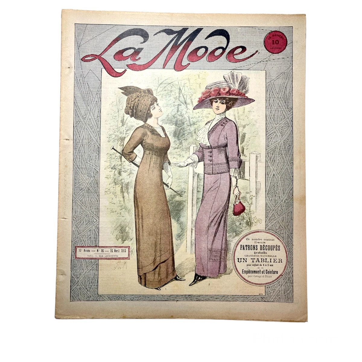 La mode 1911 belle epoque rivista moda femminile francese
