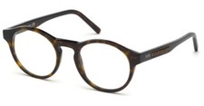 Tod's TO 5215 Round Dark Tortoise 052 Plastic Eyeglasses Frame 51-21-145 TO5215