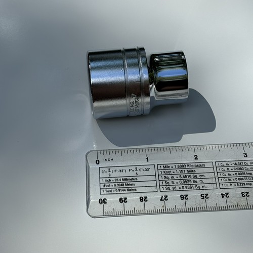 RARE NOS 1987 Snap On Tools LDH242 3/4 Dr 12 Pt SAE 3/4” Flank Dr Shallow Socket - Bild 12 von 14