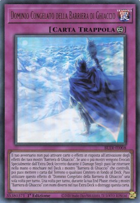 yu gi oh ita ultra rare bltr-it008 EISBARRIERE GEFRORENER DOMINO