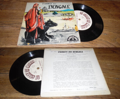 Hemlata Devi - Chants Du Bengale French EP Mini 33T Chant Du Monde India Folk