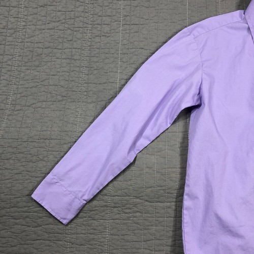 Chaps Shirt Boy 12 Youth Purple Button Dress Top Long Sleeve School Church Event - Picture 13 of 24