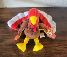 Gobbles Ty Turkey Beanie Baby Tag 1996 Turkey Original Retired Rare