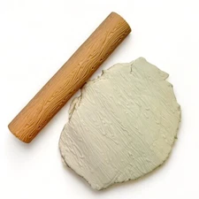 Texture Roller for Clay WOOD LOVE Pattern DIY Craft Baking Dough Stamp Jewelry