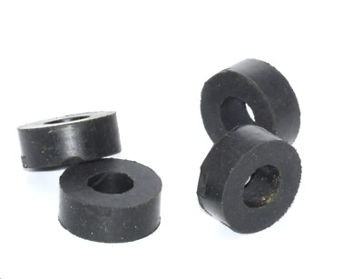 #ad Black Rubber Spacers 1 2″ ID × 1″ OD × 3 8″ Thick – Bushings Mounts Dampeners $12.68