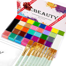 CCbeauty 36 Colors Face Body Paint Oil Professional Flash Non-Toxic Halloween 10