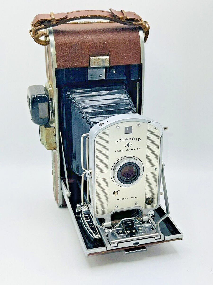 【値下げ】POLAROID LAND CAMERA Model 95a Vintage 1954 Polaroid Folding Land Camera Model 95A Dubbed
