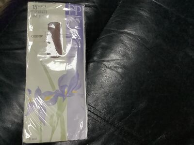  DAMEN VINTAGE HÜBSCHE POLLY 15 DEN STRÜMPFE CHIFFON ONE SIZE