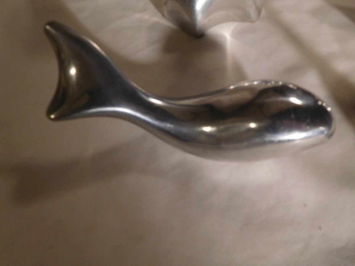 5 Vintage Hoselton Canada Metal Cast Aluminum Animals - Elephant