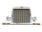 1/64 DCP PARTS CHROME PETERBILT 379/389 SMOOTH SINGLE ROUND LIGHT GRILL