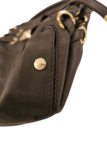 Authentic Jimmy Choo Handbag Black With Gold Hardware Good Condition - Picture 4 of 13