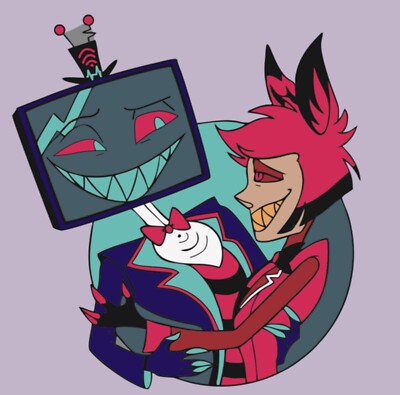 Hazbin Hotel RadioStatic Pin | Alastor/Vox | eBay