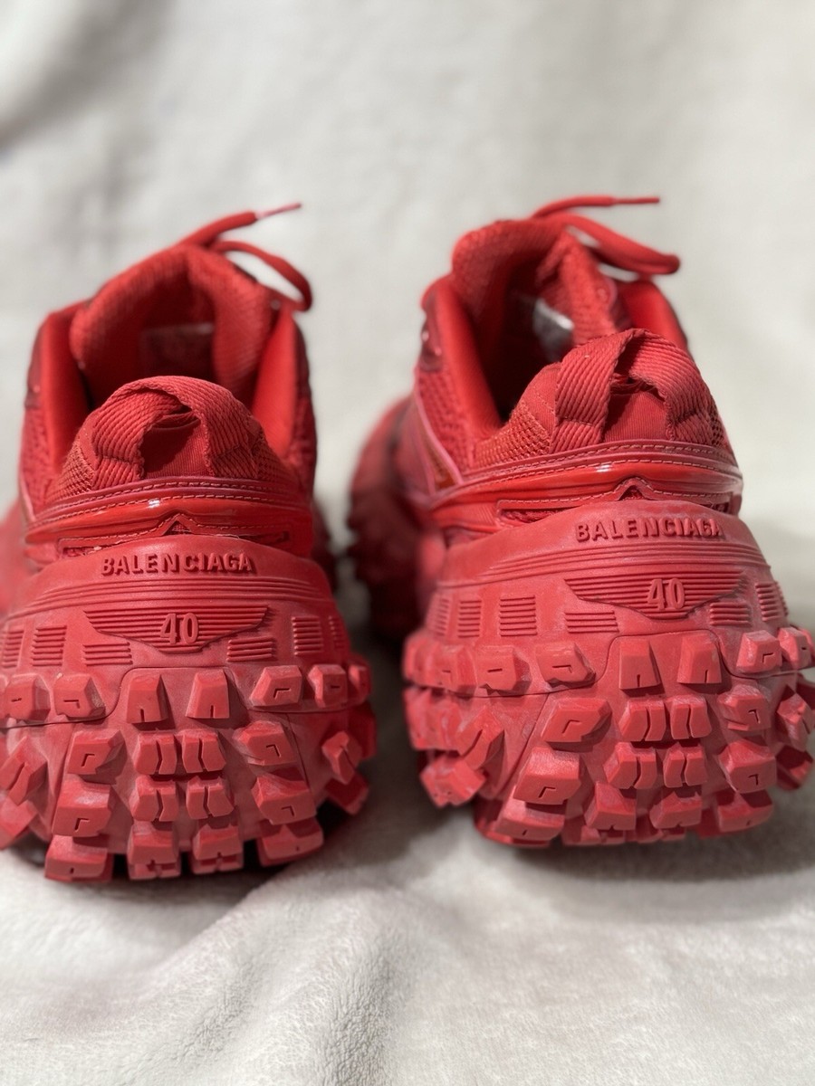 Balenciaga Bouncer Men's Sneakers Red Defender Size US 7/Eur Balenciaga Bouncer Men's Sneakers Red Defender Size US 7/Eur